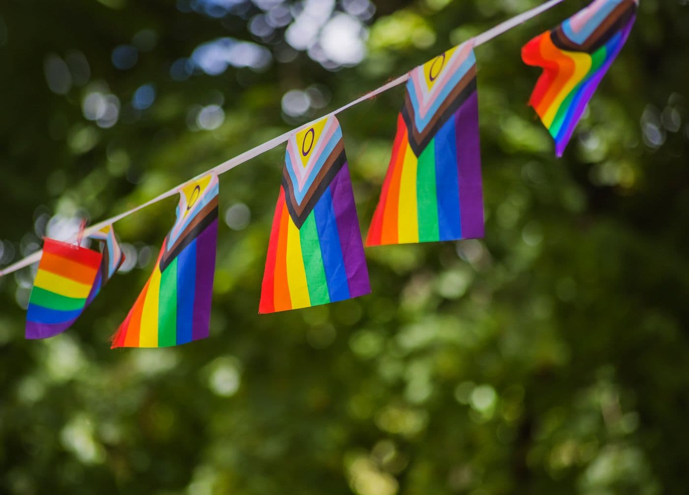 Colorful Pride flags celebrating movement and identity during Pride Month in Boston