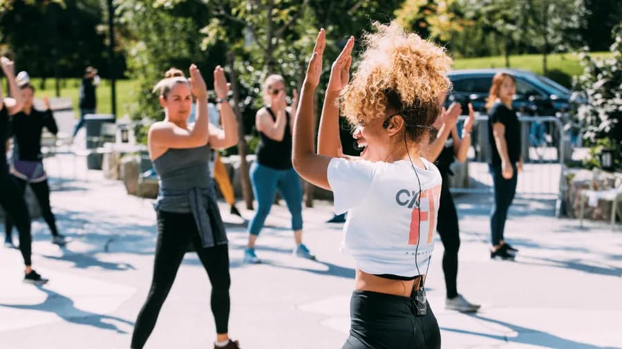 CX Fit outdoor fitness class in Cambridge — featured in Fit Scene Boston's free outdoor workout guide for fall 2026.